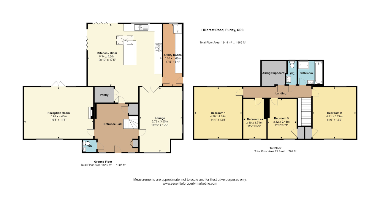 Floorplan of Hillcrest Road, Purley, CR8 2JE