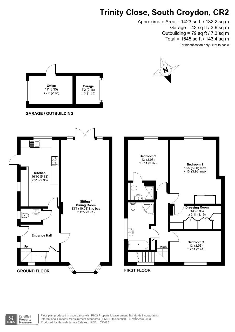 Floorplan of Trinity Close, Sanderstead, South Croydon, CR2 0EP