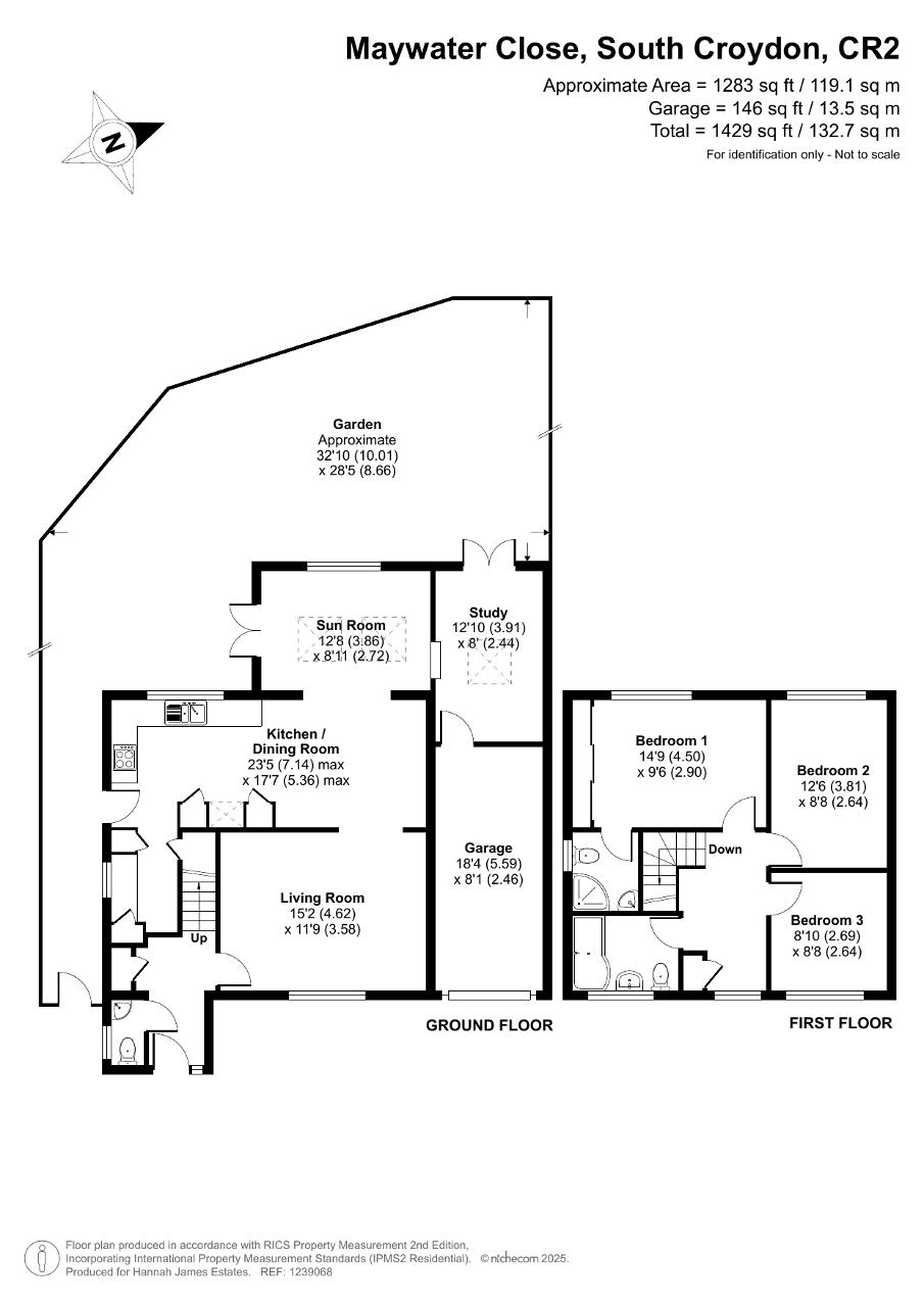 Floorplan of Maywater Close, South Croydon, Surrey, CR2 0RS