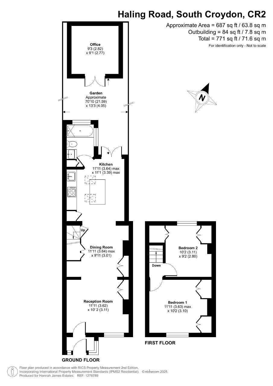 Floorplan of Haling Road, South Croydon, Surrey, CR2 6HS