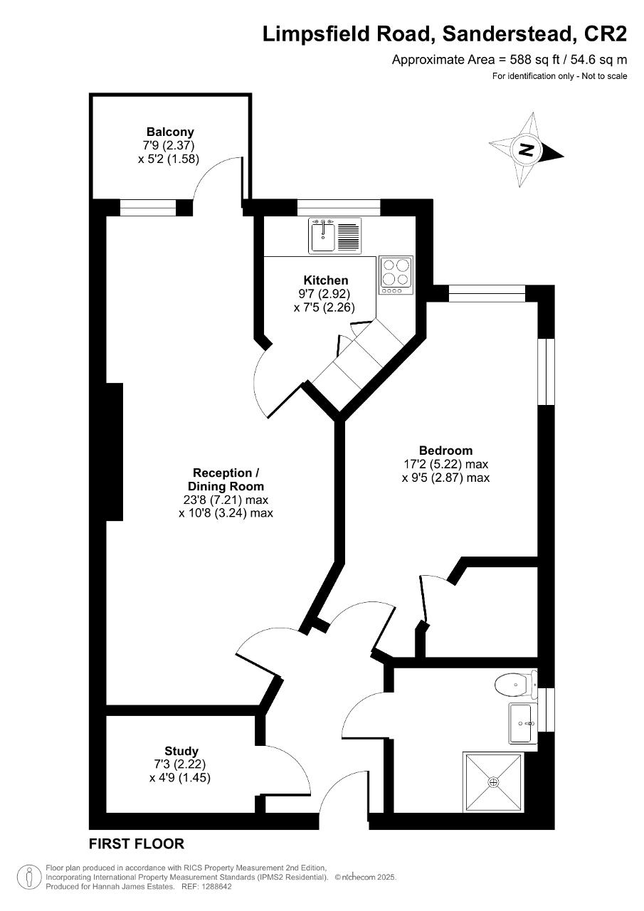 Floorplan of Limpsfield Road, Yew Tree Court, Sanderstead, Surrey, CR2  9LB