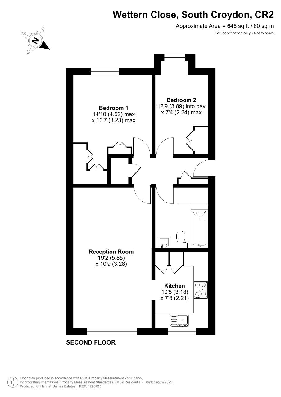 Floorplan of Wettern Close, Sanderstead, Surrey, CR2 0NT