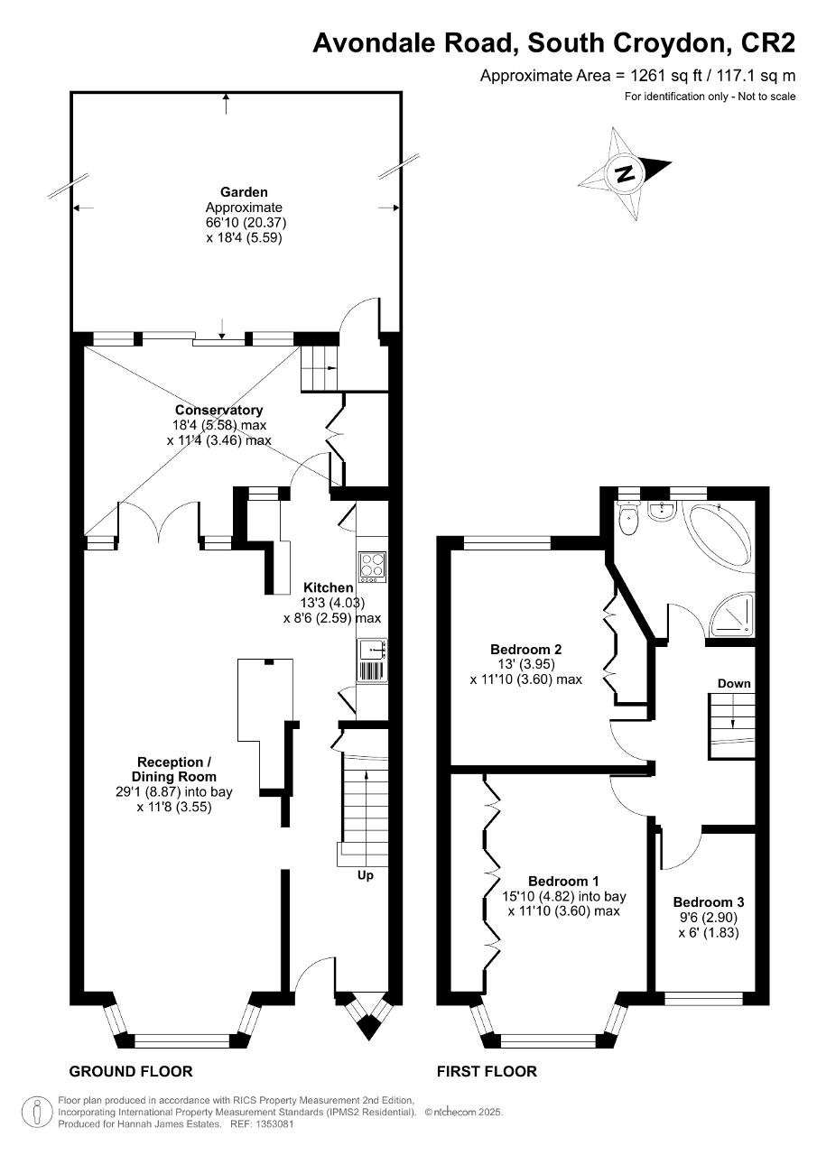 Floorplan of Avondale Road, South Croydon, CR2 6JE