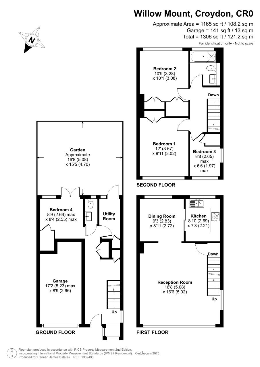 Floorplan of Willow Mount, Park Hill, Croydon, Surrey, CR0 5LD