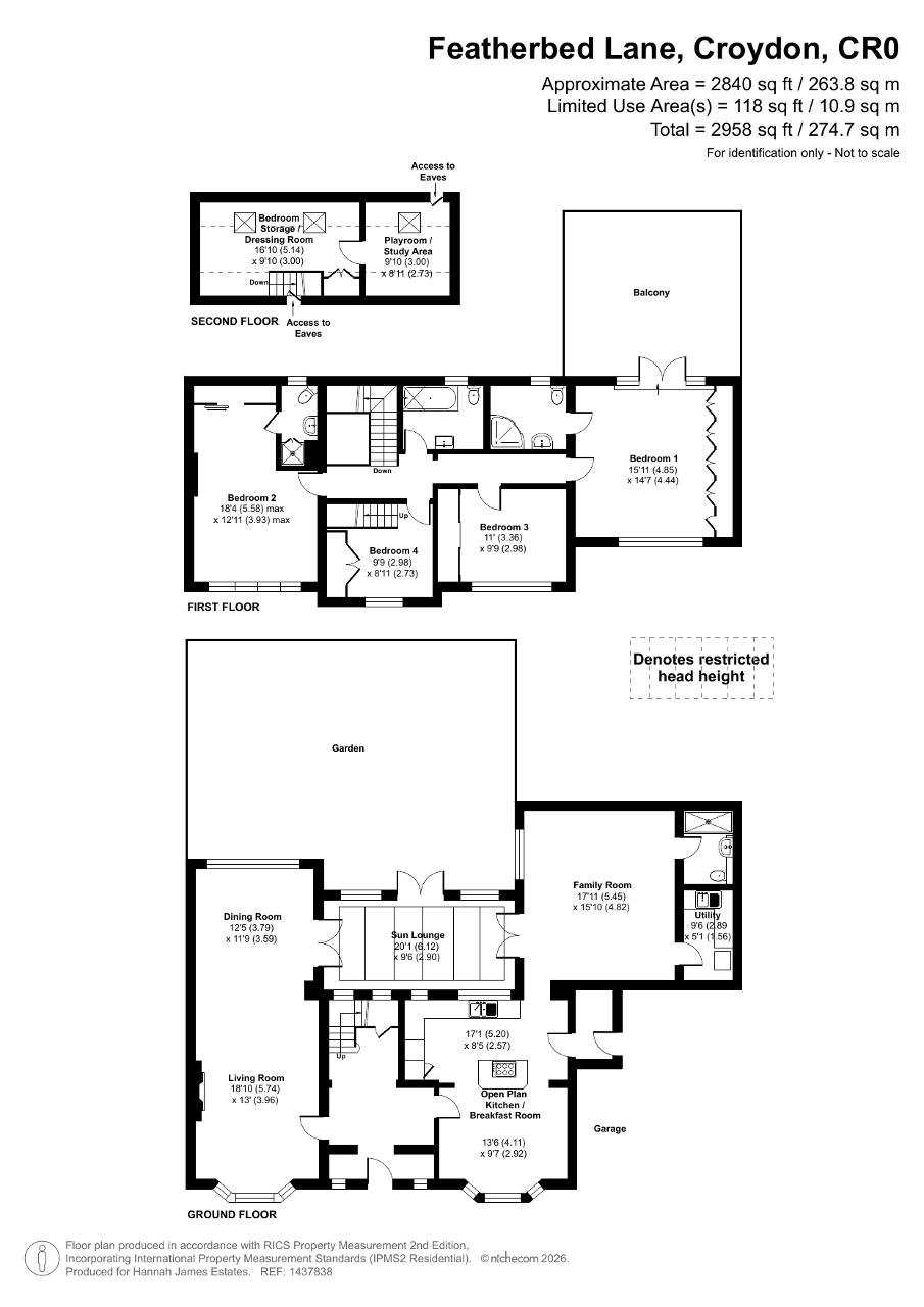 Floorplan of Farleigh Dean Crescent, Croydon, CR0 9AD