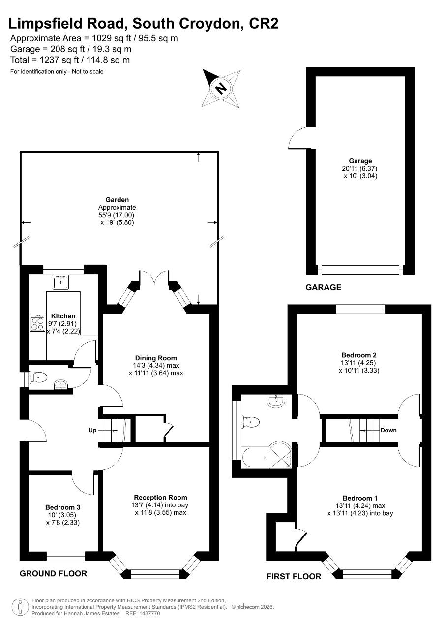 Floorplan of Limpsfield Road, Sanderstead, CR2 9DE