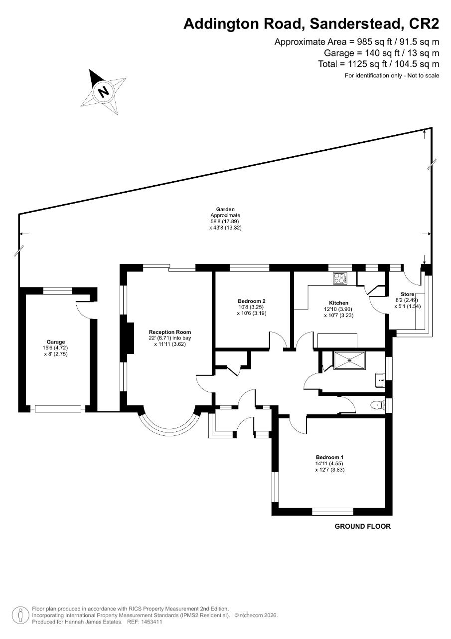 Floorplan of Addington Road, Sanderstead, CR2 8RF