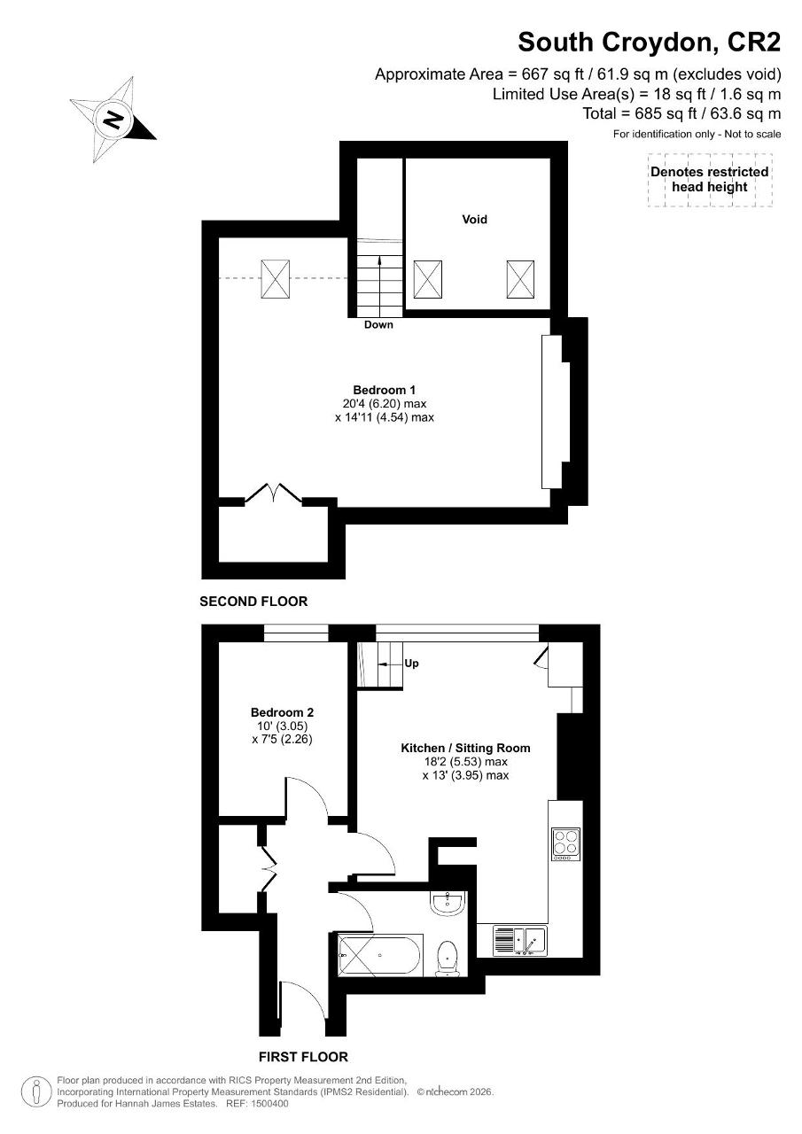 Floorplan of 9a Limpsfield Road, Sanderstead, South Croydon, CR2 9LA